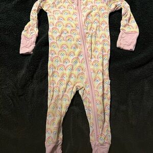 Little Sleepies Pastel Rainbow Kids Footie